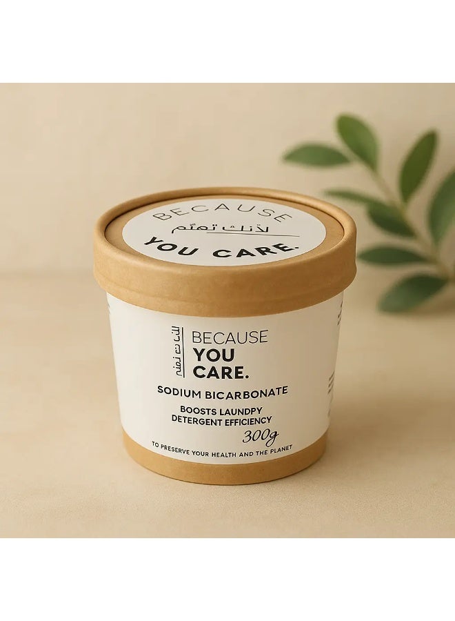 Because You Care Sodium Bicarbonate Laundry Booster 300g | Odor Neutralizer | Fabric Freshener | Eco-Friendly Cleaning - Image 3